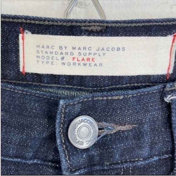 MARC BY MARC JACOBS High Rise Flare Distressed Flare Jeans size 29 - Picture 5 of 12
